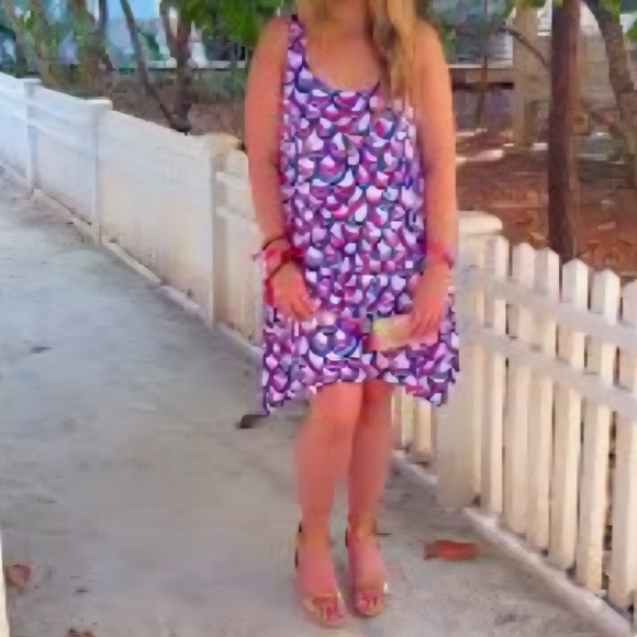 Lilly Pulitzer Monterey Tank Dress in Gillty print.  Patriotic - Size Small. - Picture 10 of 15